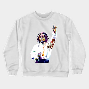 The Rapper Goat in WPAP style Crewneck Sweatshirt